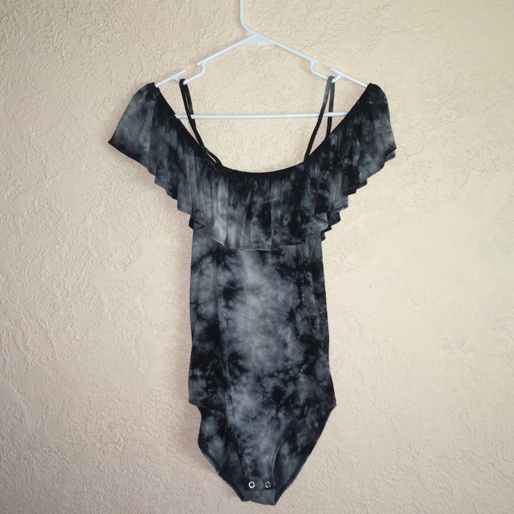 Ruffle Top Bodysuit